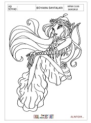 Winx Club Denizkızı boyama sayfaları